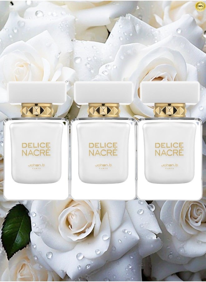 Johan.B Paris 3 Pieces Delice Nacre Johan B Paris Perfume EDP 85ML  - Image 1