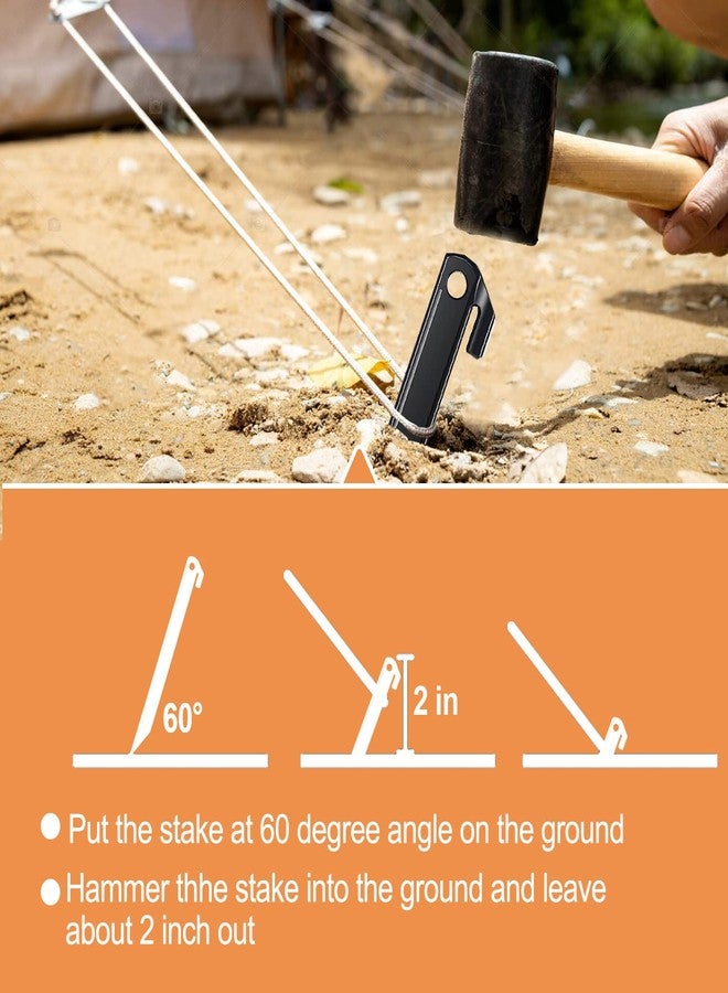 Aoipend 16 Pcs Plastic Stakes 12 inch Heavy Duty Tent Stakes, Replacement Inflatables Stakes, Outdoor Yard Ground Anchor for Christmas Decorations Garden Tent, Camping Accessories - Image 4
