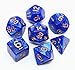 CREEBUY Blue DND Dice Set for Dungeon and Dragons DD RPG Role Playing Games Polyhedral Dice with Bag - Image 2