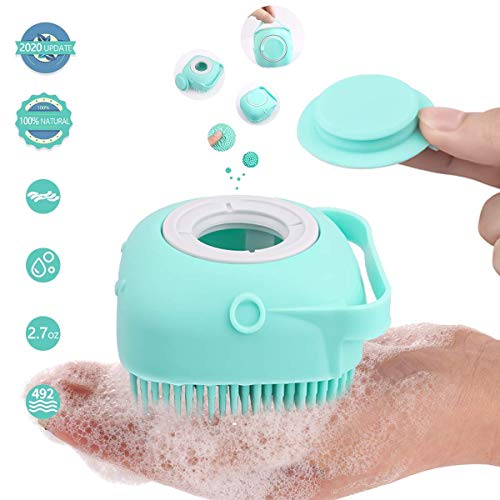 Easymart Silicon Massage Bath Brush Hair, Scalp & Bathing Brush For Cleaning Body | Silicon Wash Scrubber | Skin Care Brushes For Shower, Bathroom, Men, Women - Image 1