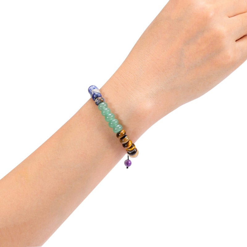 Top Plaza 3 Pcs Chakra Bead Bracelet 7 Chakra Healing Crystals Bracelet Yoga Stone Beads Bracelets Meditation Relax Anxiety Bracelets for Women Men - Image 3