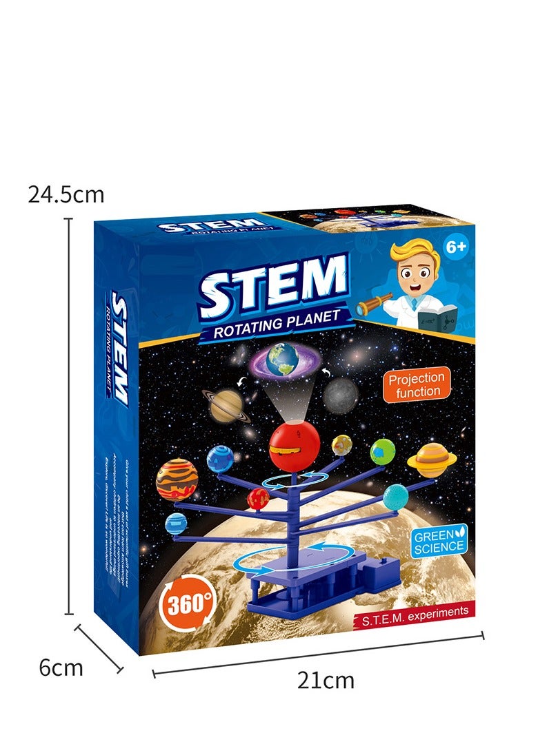 STEM Power planet, with projection automatic rotation ,Science and Physics home chemical lab Educational Game for kids and It is an educational game that helps focus, creativity,Children's DIY 6+ Years - Image 4