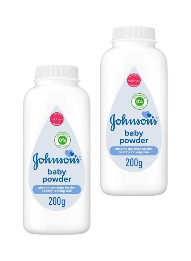 Johnson's Pack of 2 Baby Powder-200ml - Image 3