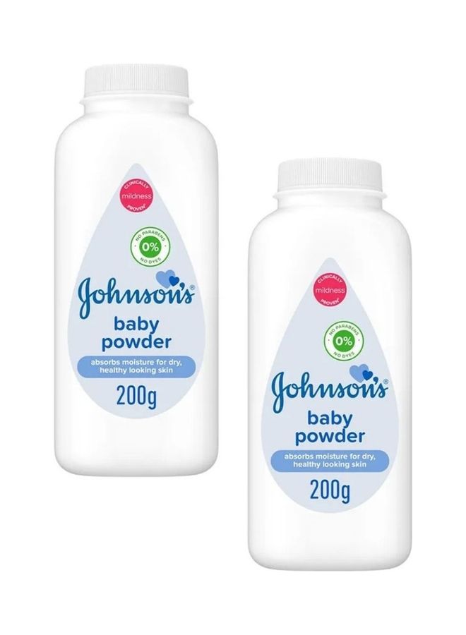 Johnson's Pack of 2 Baby Powder-200ml - Image 2
