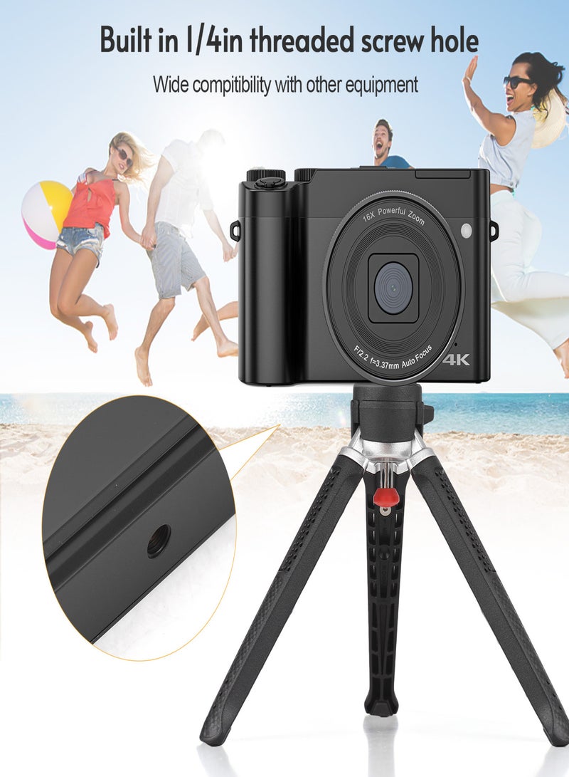 Generic 4K Digital Camera Digital Video Camera 64MP Dual Lens 2.8 Inch IPS Screen Auto Focus 16X Digital Zoom 20 Filter Effects Built-in Flash Battery with 32GB TF Card Birthday Festival Gift for Students  - Image 5