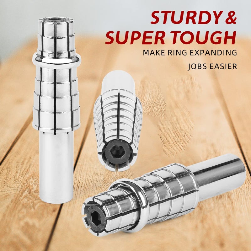 YIEPET Expanding Ring Mandrel-Ring Mandrel for Lathe,Ring Stretcher,Ring Sizes(7.5-10.5) Turning and Manufacturing Rings Making - Image 4