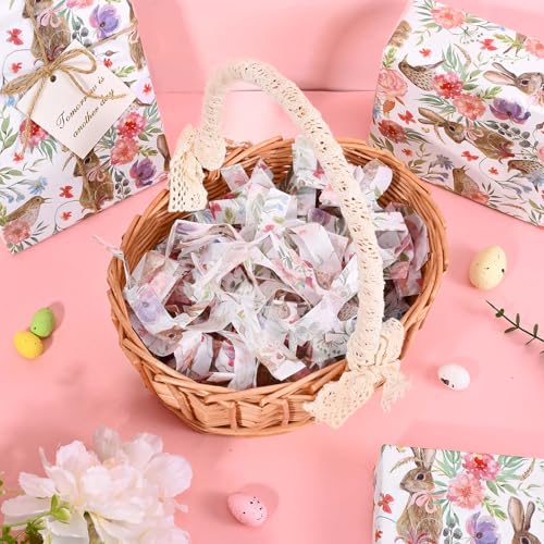 Bolsome 60 Sheets Pink Floral Tissue Paper for Gift Wrapping Watercolor Flowers Birds Print Tissue Paper for Gift Bags for Spring Holidays Baby Shower Wedding Mothers Day DIY Craft Supplies, 20 × 14 Inches - Image 4