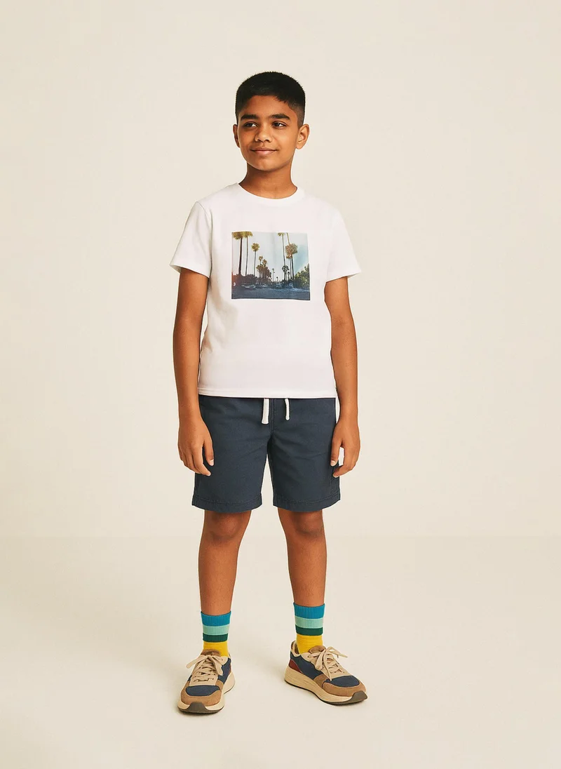 MINOTI Teen Poplin Cargo Shorts
