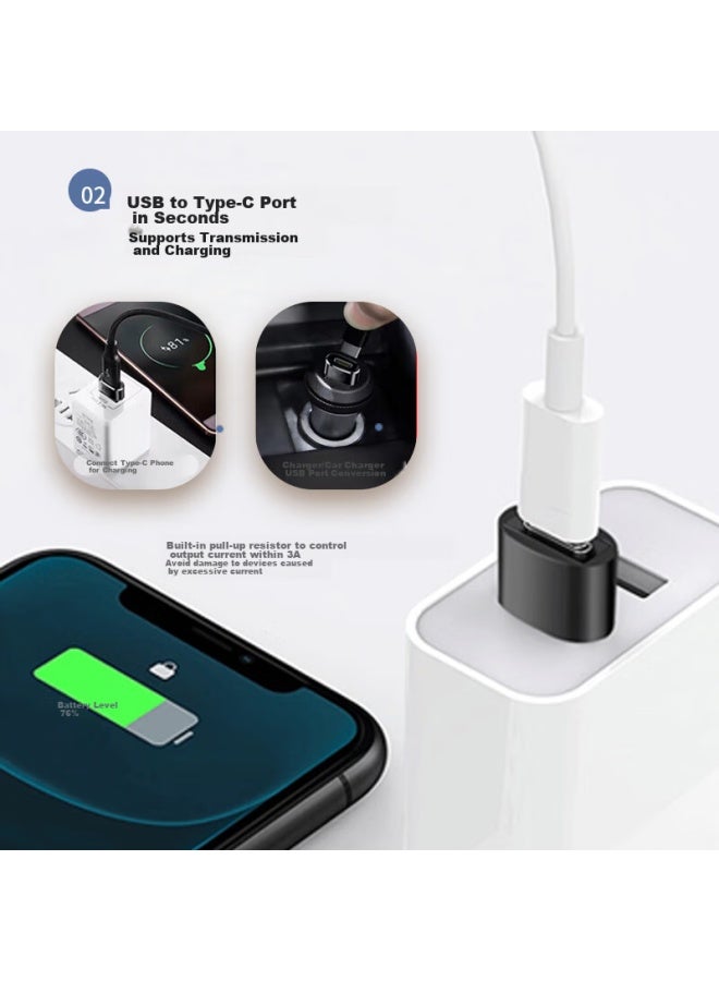 Masentek Usb To Type-c Adapter, U-c Apple Fast Charging Data Cable Converter, O To Usb Car Charger, Compatible With Iphone 15/14/ipad Pro Laptops - Image 5