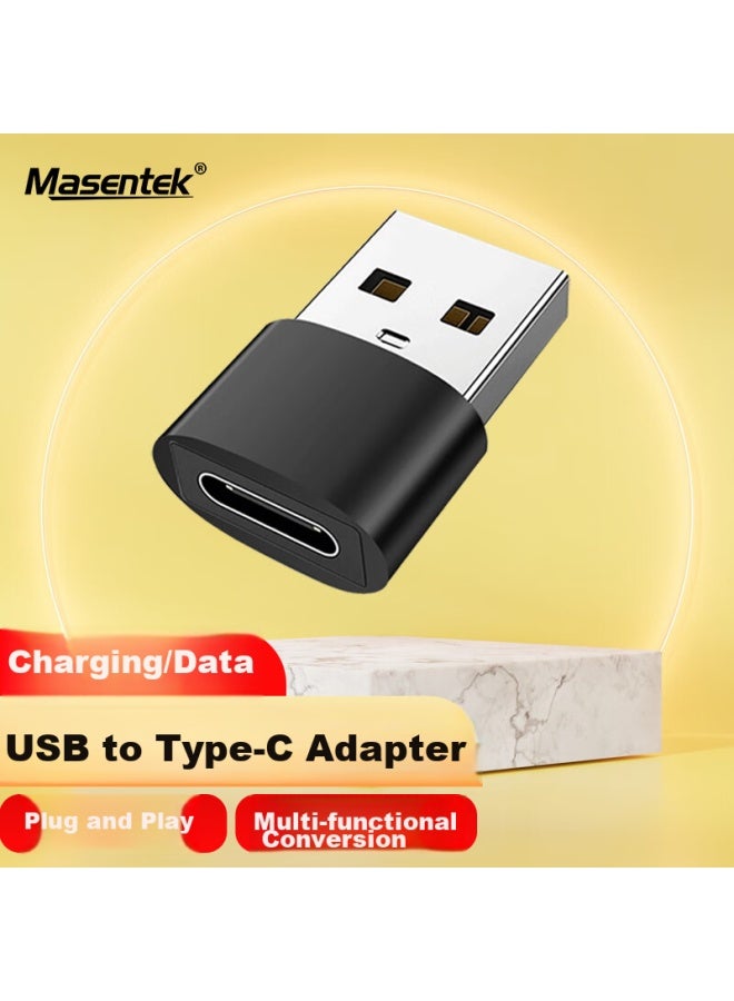 Masentek Usb To Type-c Adapter, U-c Apple Fast Charging Data Cable Converter, O To Usb Car Charger, Compatible With Iphone 15/14/ipad Pro Laptops - Image 1