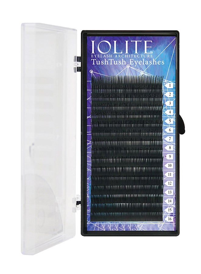 IOLITE C Curl 0.15T 11mm Classic Eyelash Extensions Black Individual Soft Silk, Supplies Professional Permanent Makeup Tools