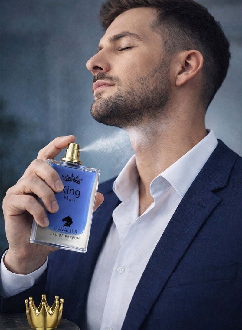Cavalier Perfume Luxury Men’s Perfume The Cavalier King Man EDP 100ml | Long Lasting Perfume for Men with Fresh Spicy & Warm Fragrance with Lavender & Fruity Accords | The Best Perfume For Men - Image 3