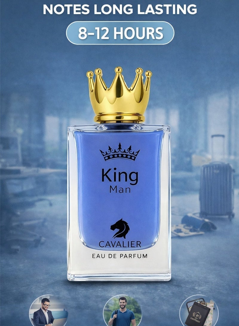 Cavalier Perfume Luxury Men’s Perfume The Cavalier King Man EDP 100ml | Long Lasting Perfume for Men with Fresh Spicy & Warm Fragrance with Lavender & Fruity Accords | The Best Perfume For Men - Image 4