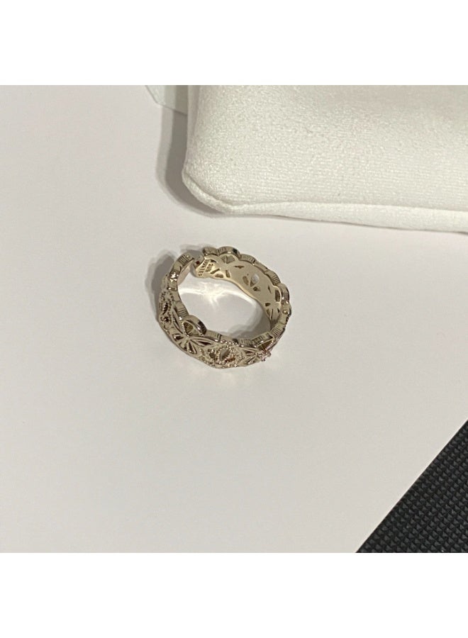 general The ring is fashionable with all copper gold-plated craftsmanship, shining and beautiful - Image 2