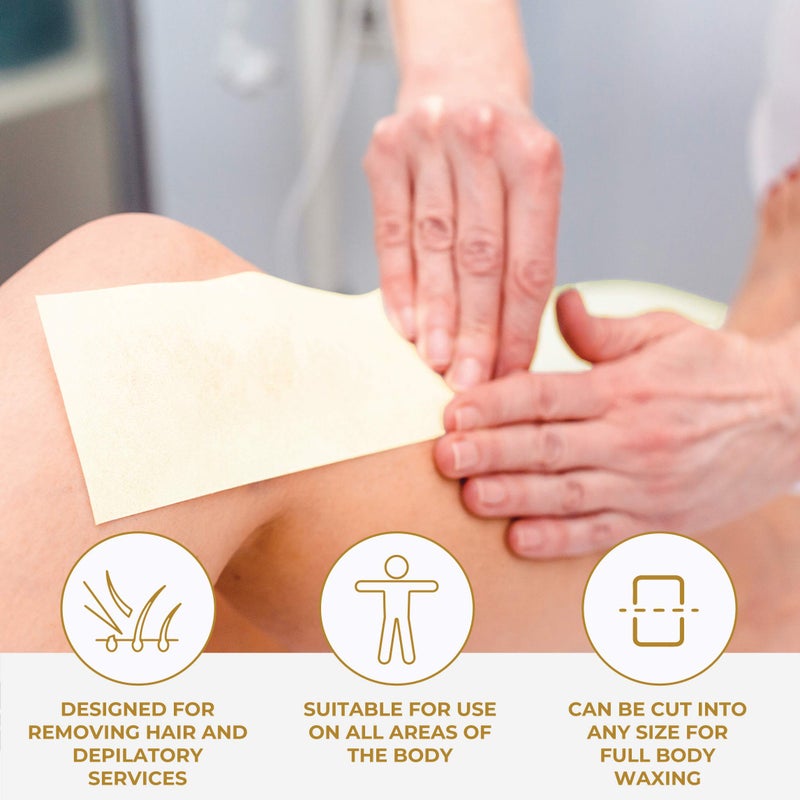ForPro Professional Collection Natural Muslin Epilating Roll, Tear-Resistant, for Hair Removal, 3.25â€ W x 40 Yds - Image 5