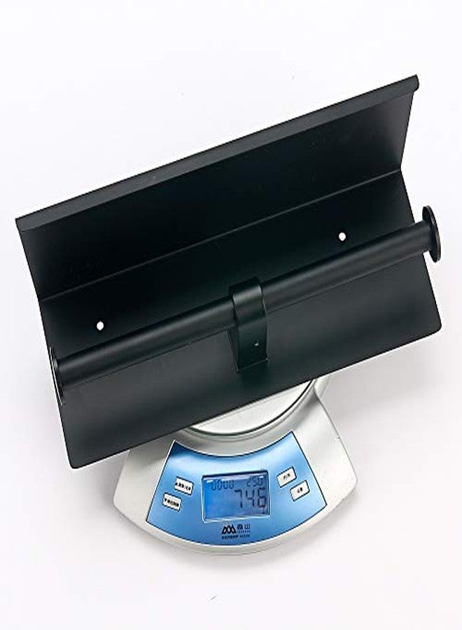 BGL 304 Stainless Steel Double Toilet Paper Holder Wall Mounted Matte Black Two Heads Roll Tissue Paper Holder with Shelf (Black) - Image 5