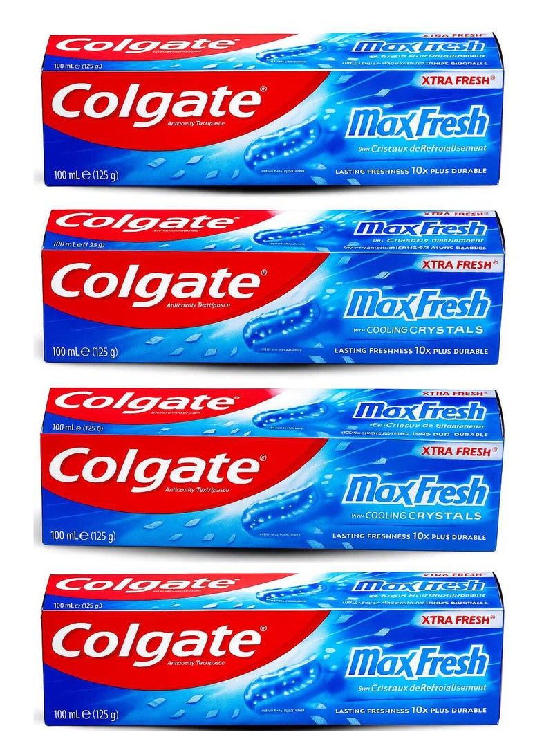 كولجيت 4 عبوات من معجون كولجيت ماكس كولينج كريستالز 100 مل - Image 1