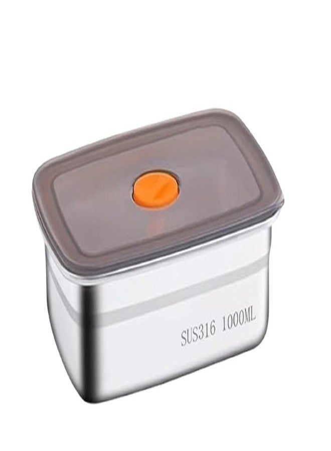 Touchcart 1000ml 316 Stainless Steel Food Storage Container | Leakproof, Airtight, BPA-Free, Microwave & Freezer Safe, Stackable Kitchen & Fridge Organizer - Image 1