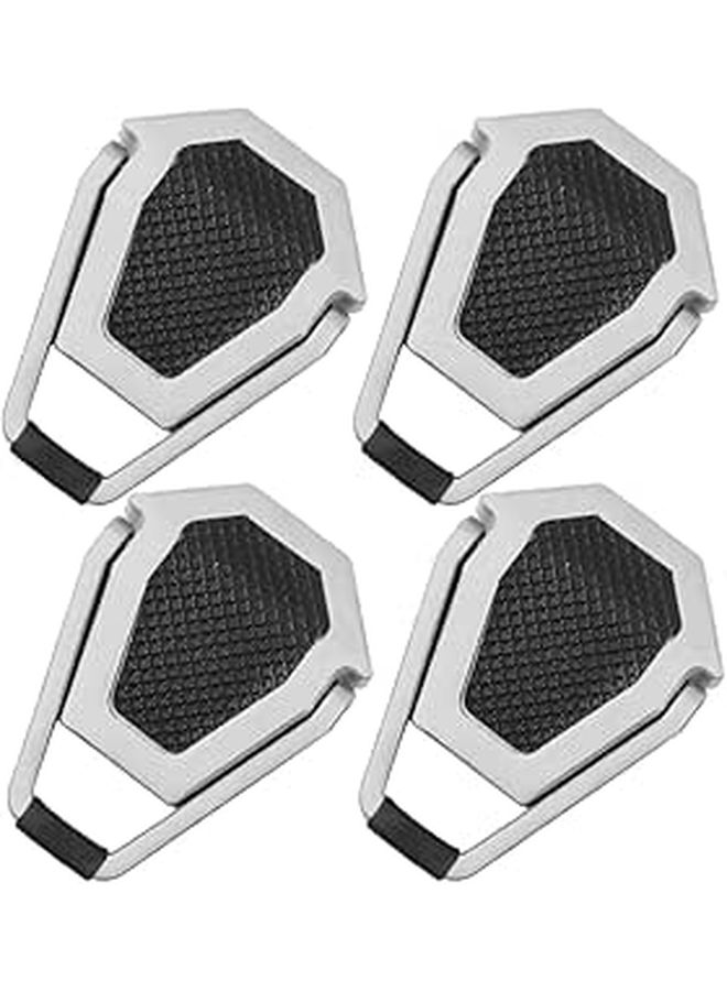 Aluminum Self-Adhesive Laptop Stand Feet Pads 4pcs Cooling Riser for Desk - Image 1