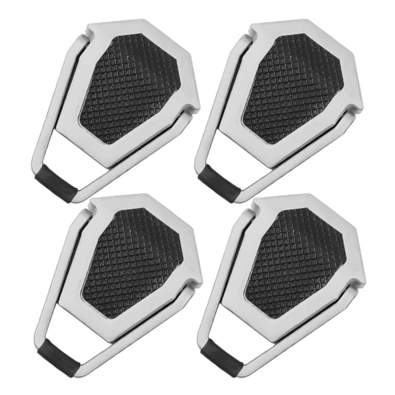 Aluminum Self-Adhesive Laptop Stand Feet Pads 4pcs Cooling Riser for Desk - Image 2