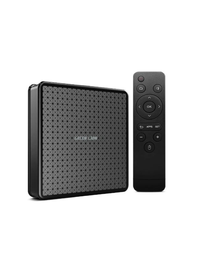 Green Lion TV Box – Android.10 4K with Remote Control - Image 1