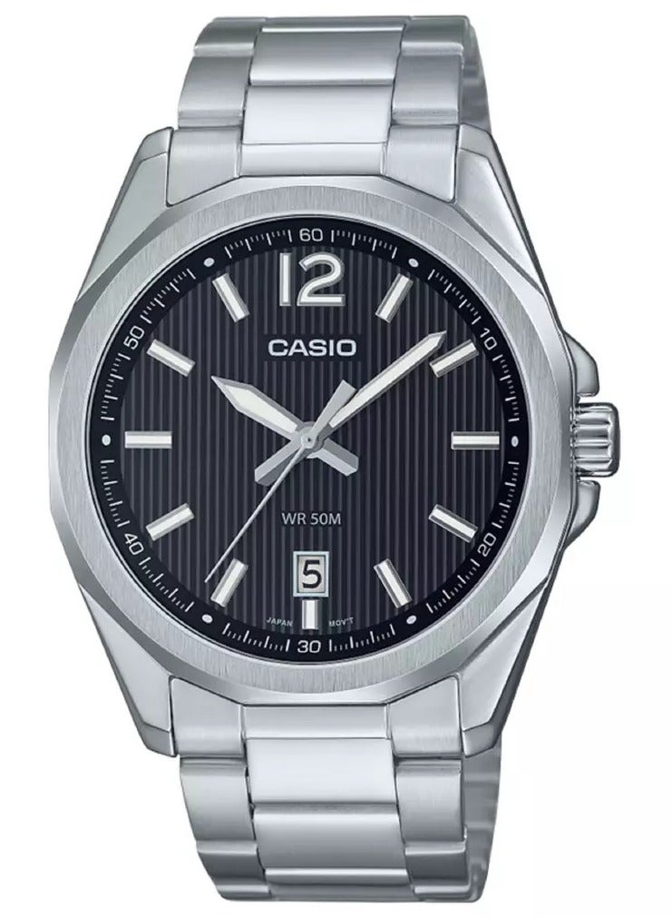 كاسيو ساعة للرجال بي عقارب MTP-E725D-1AVDF - Image 1