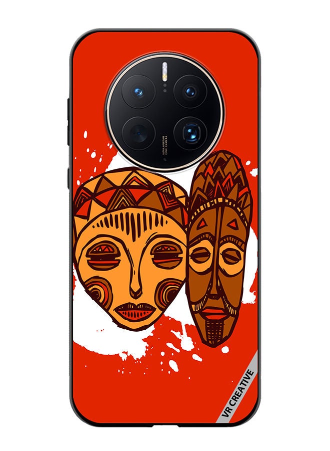 VR CREATIVE Protective Case Cover For Huawei Mate 50 Pro African Masks Design Multicolour - Image 1