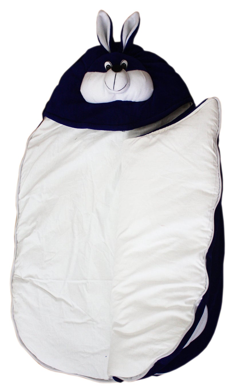 Amardeep Cute Cartoon Face Baby Sleeping Bag Cum Baby Carry Bag (Blue) - Image 2