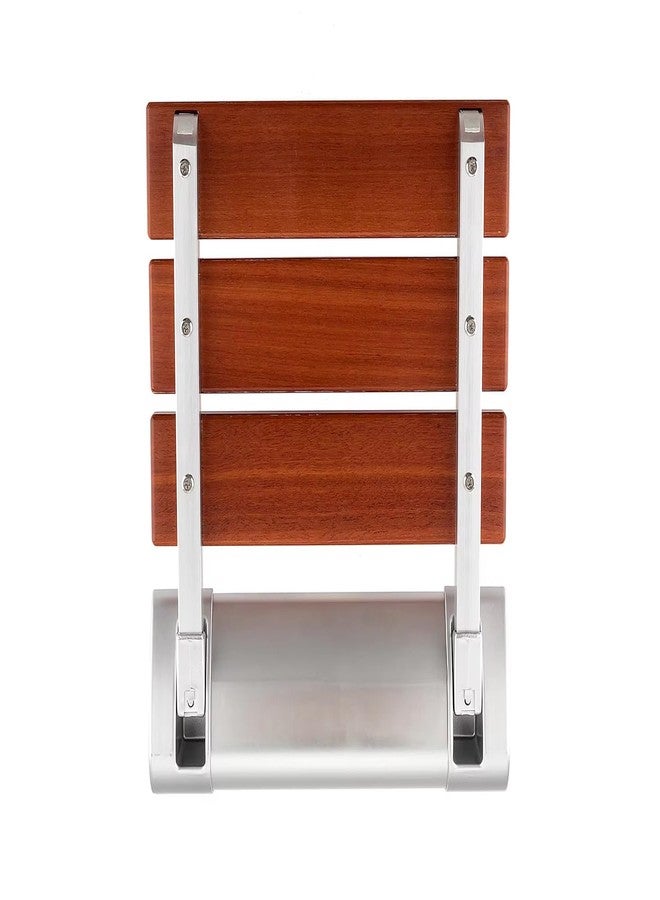BATH GURU Multi Purpose Heavy Wall Mounted Wooden Bath Shower Chair Foldable Shower Seat Bench, for Bathroom, Suitable 110 Kg. Load Capacity Brown - Image 3