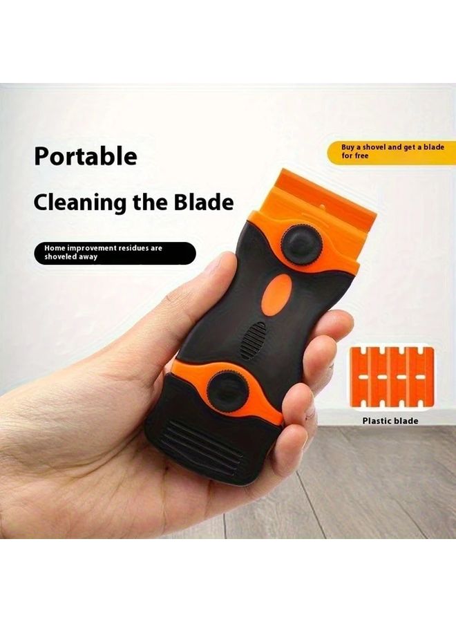 39.37 Inch Scraper Set with 20 Plastic Blades Adhesive Remover Stove Cleaner Tool - Image 3