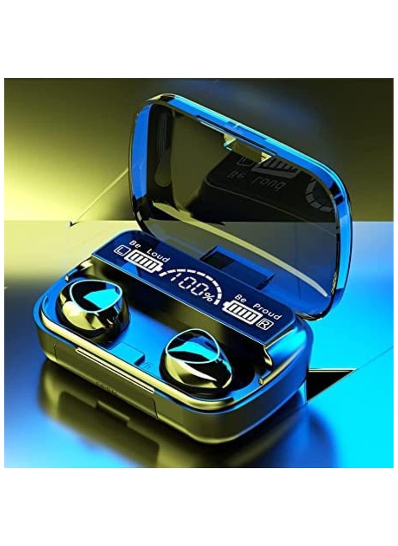 SHOPI - M10 TWS Wireless Earphones Sports Waterproof Touch Headset LED Display Bass Wireless Earbuds - Image 1