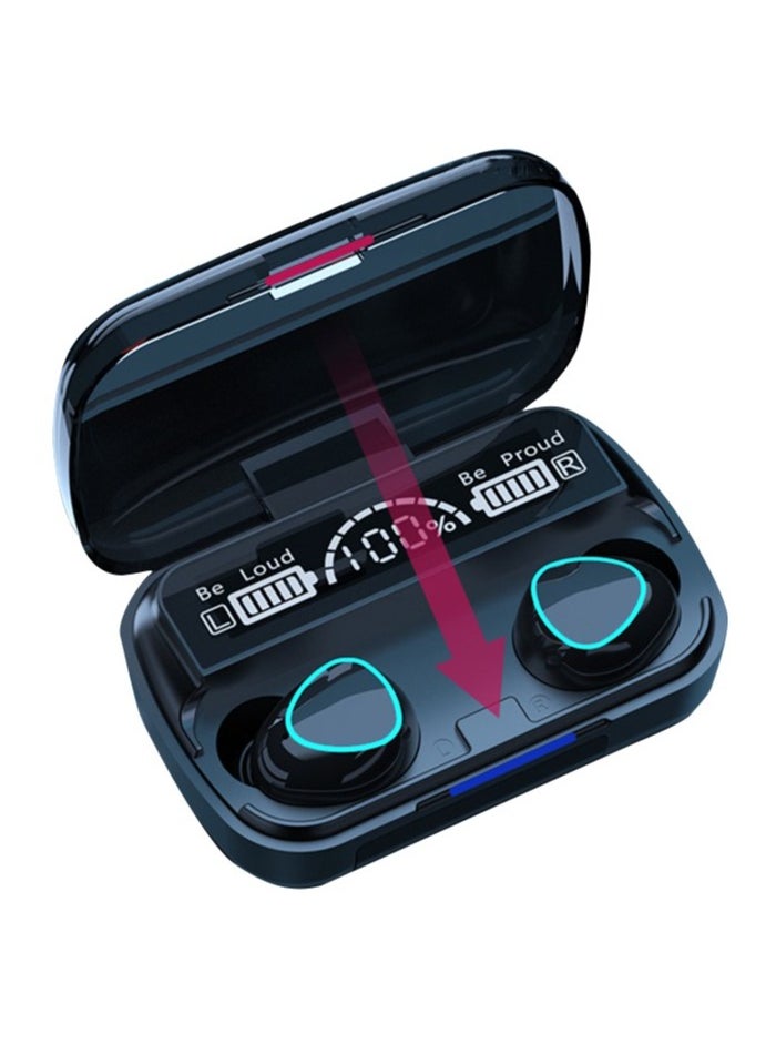 SHOPI - M10 TWS Wireless Earphones Sports Waterproof Touch Headset LED Display Bass Wireless Earbuds - Image 1