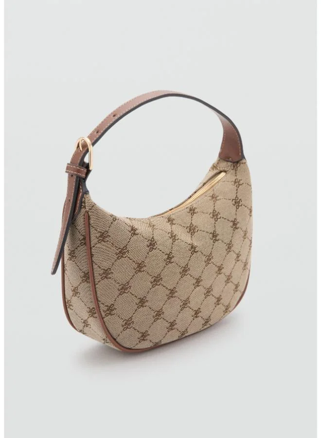 Mango Small Jacquard Shoulder Bag