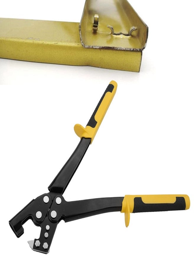 Naroote Metal Hole Punch, Sheet Metal Hole Punch, Hole Puncher, Steel Keel Fixed Punching Pliers Handle Stud Crimper Grid Hole Punch for Decoration Ceiling, Multifunctional Ceiling Grid Punch Pliers - Image 2