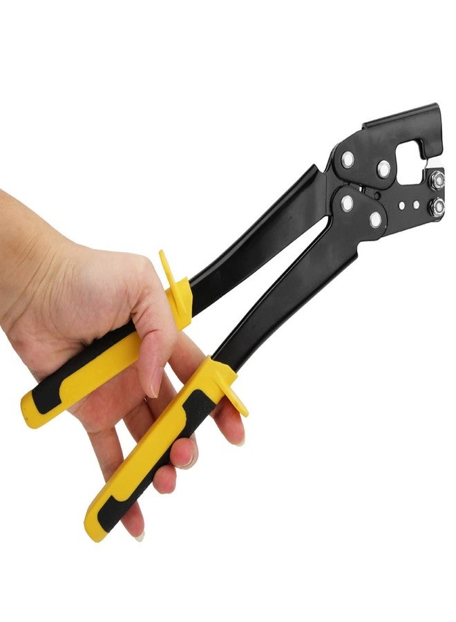 Naroote Metal Hole Punch, Sheet Metal Hole Punch, Hole Puncher, Steel Keel Fixed Punching Pliers Handle Stud Crimper Grid Hole Punch for Decoration Ceiling, Multifunctional Ceiling Grid Punch Pliers - Image 5