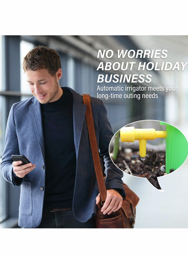 Excefore Self Watering Spikes, 8 Pcs New Upgraded Adjustable Plant Watering Devices, Automatic Drip Irrigation System with Slow Release Control Valve Switch - for Outdoor Indoor Plants Use - Image 4