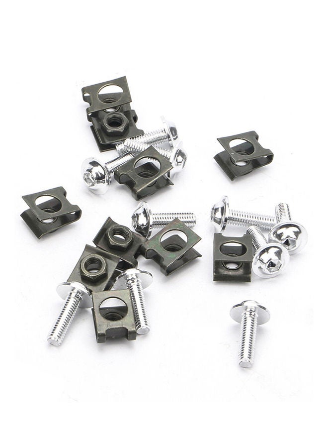 NIBEMINENT 10-Piece Motorcycle Speed Fastener Clip Screw Nut - Image 4