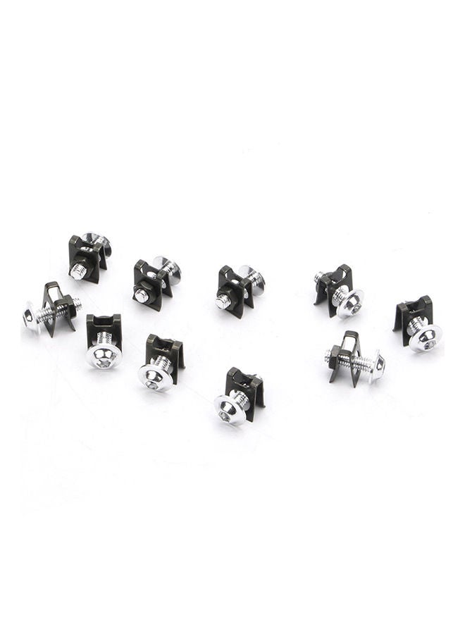 NIBEMINENT 10-Piece Motorcycle Speed Fastener Clip Screw Nut - Image 5