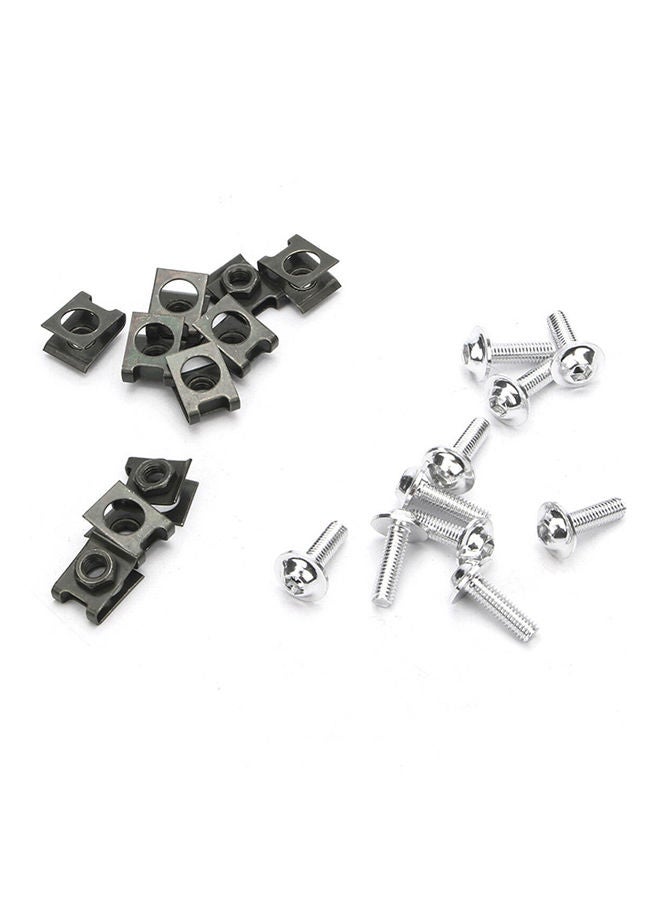 NIBEMINENT 10-Piece Motorcycle Speed Fastener Clip Screw Nut - Image 3