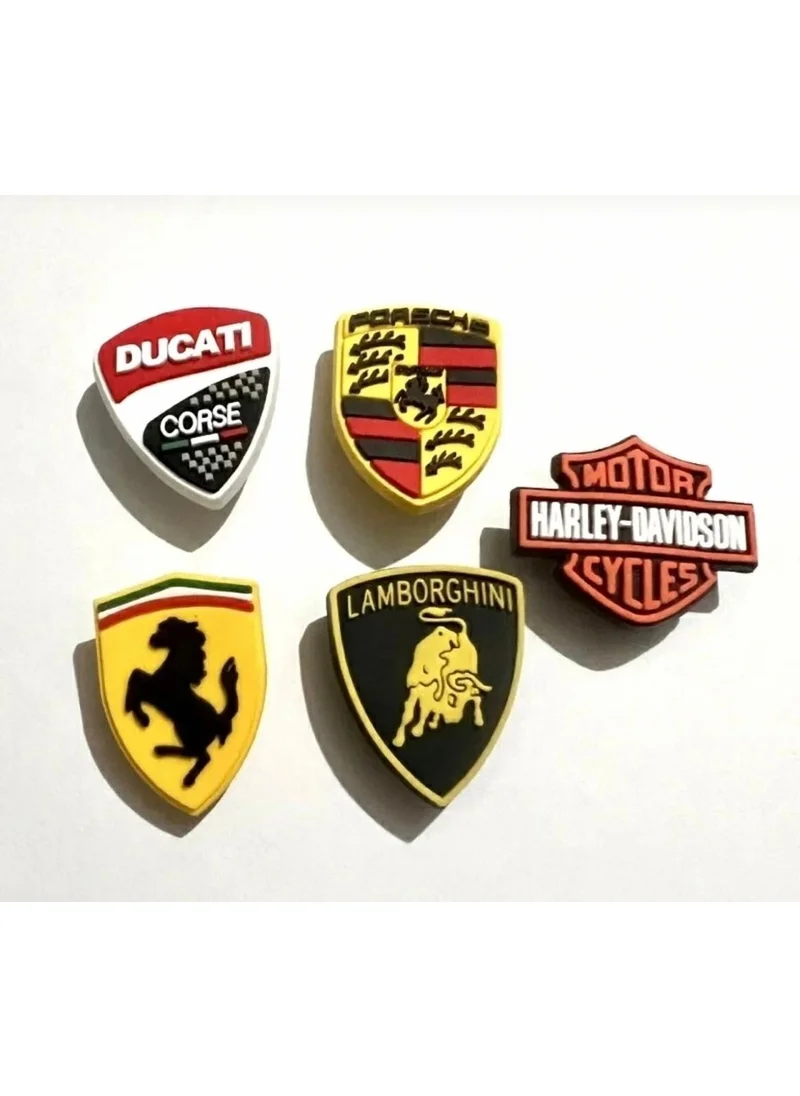 ماريماري 5 Pieces Slipper Ornaments Car Brands Set
