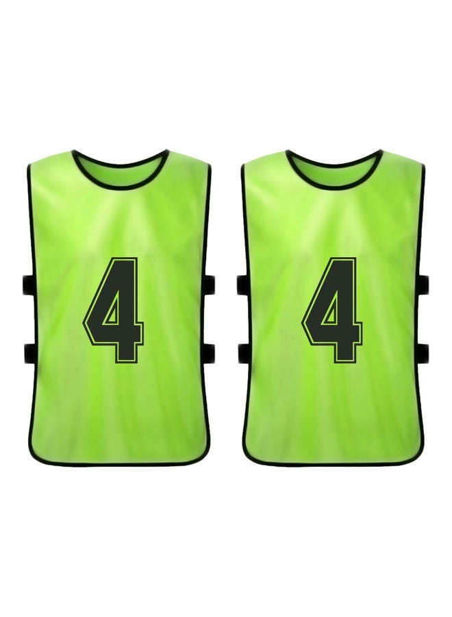 NIBEMINENT 6-Piece Adult Style Double-Sided Printing Number 1-6 Division Vest - Image 4