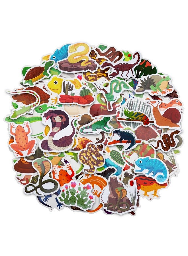 Cleverplay 100 Pack Reptile Stickers, Reptile Party Favors, Birthday Decorations - Image 1