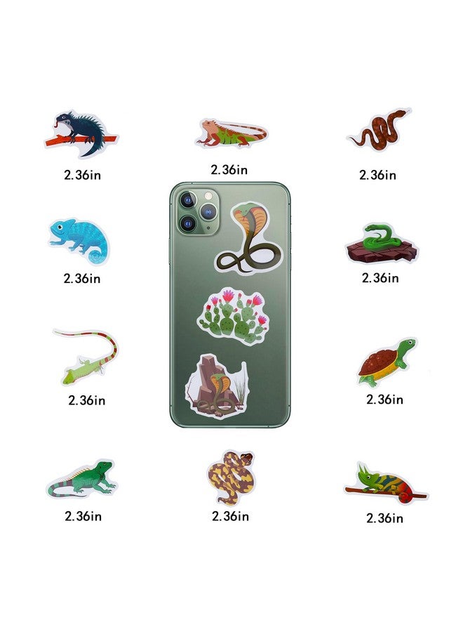 Cleverplay 100 Pack Reptile Stickers, Reptile Party Favors, Birthday Decorations - Image 4