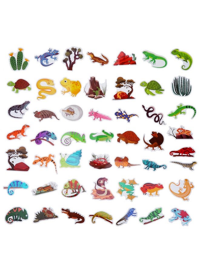 Cleverplay 100 Pack Reptile Stickers, Reptile Party Favors, Birthday Decorations - Image 2