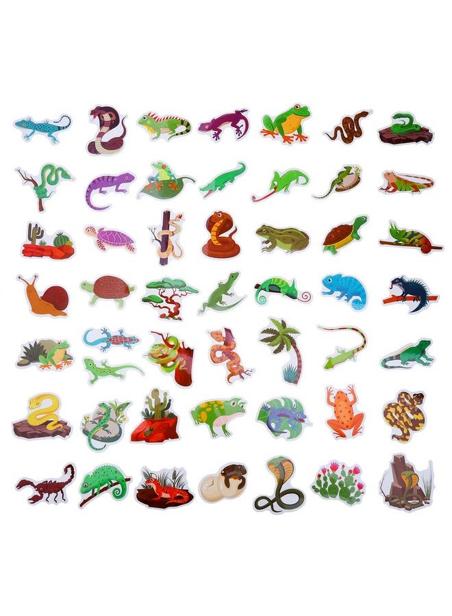 Cleverplay 100 Pack Reptile Stickers, Reptile Party Favors, Birthday Decorations - Image 3