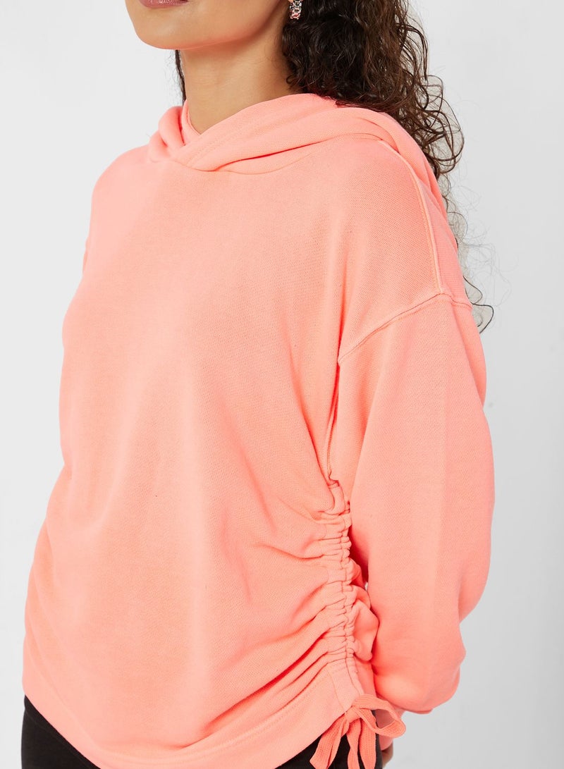 Aerie Ruched Knitted Hoodie - Image 3