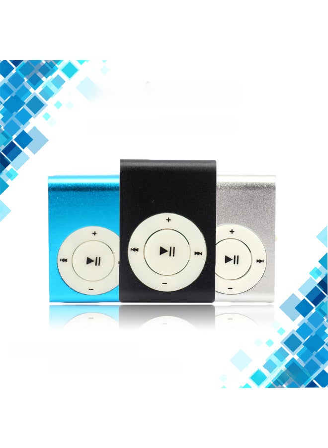 Metal Clip Card Insertion Mp3 Portable Music Player Student Logo Sports Gift Clip Mp3 Digital Computer/mp3-Body Color:Green-Memory Capacity:Card Host Stand-alone Without Accessories