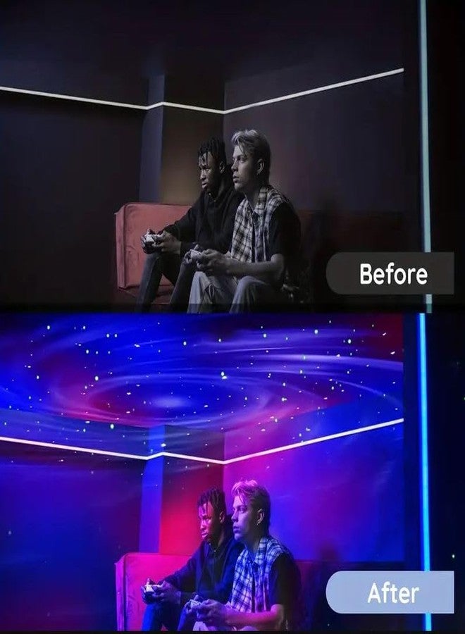 Crobat جهاز عرض الشفق القطبي من كروبات، مزود بتأثيرات ضوئية، وإضاءة ليلية بتقنية LED، وجهاز عرض النجوم وأمواج المحيط، مناسب لغرفة النوم، مع مصباح سديم، وجهاز تحكم عن بعد، وأصوات ضوضاء بيضاء. - Image 5