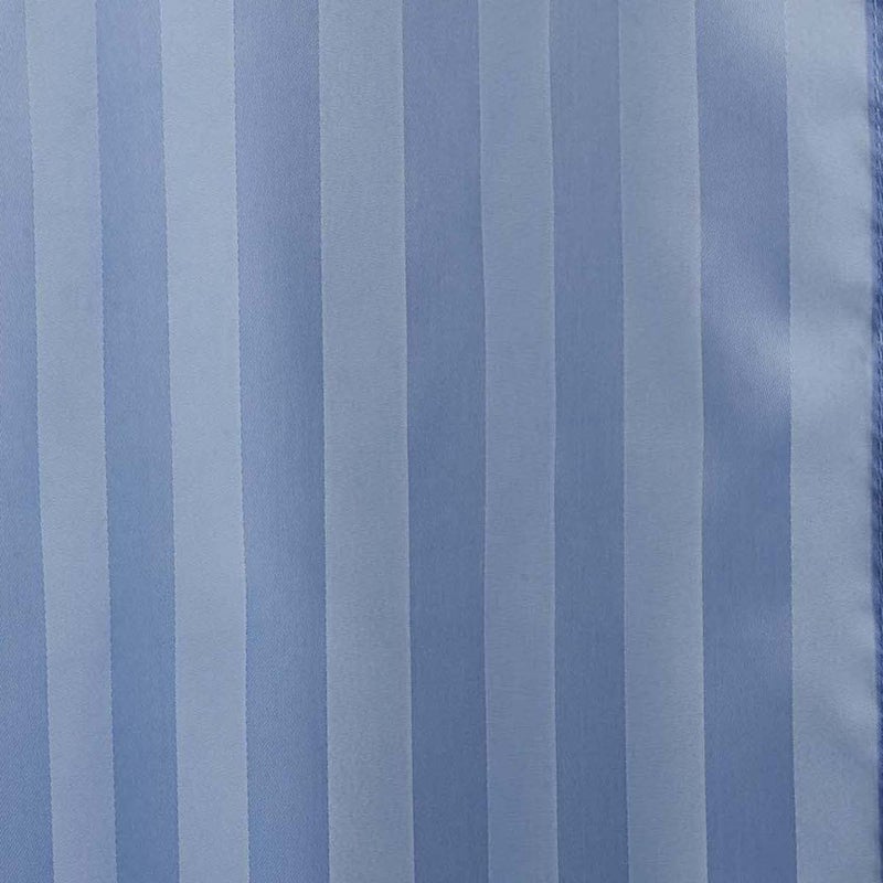 Obsessions Polyester Water Repellent Striped Shower Curtain with 12 Hooks (L) 200 x (W) 180cm_Blue - Image 5