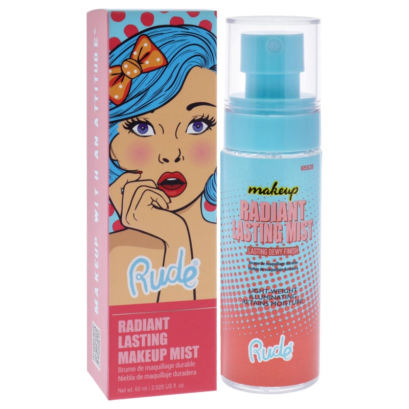 Rude Radiant Lasting Makeup Mist by Rude Cosmetics for Women - 2 oz Mist - Image 3
